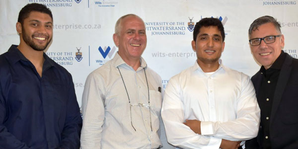 The PeCo Power team: Mohammed Raees Dangor, Professor Willie Cronj��, Muhammed Aswat and Dorian Wrigley